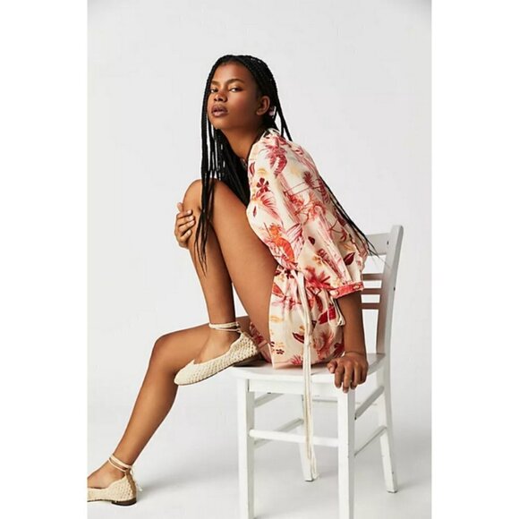 💕AGUA BENDITA💕 Linnea Romper - Shaka Tropical Print Medium M NWT - Picture 3 of 16